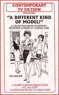 A Different Kind of Model by Katherine J. Sambark sandy thomas, mags inc, crossdress, transvestite, transvestism, transgender. tv fiction classics, different kind of bride
