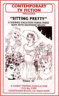 Sitting Pretty by Alice Trail and Kristi Love sandy thomas, mags inc, crossdress, transvestite, transvestism, transgender. tv fiction classics, Sitting Pretty