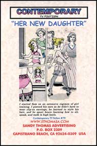 Her New Daughter by Kristi Love and Susan Henkin sandy thomas, mags inc, crossdress, transvestite, transvestism, transgender. tv fiction classics, my son the actress