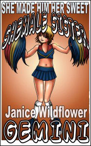 She Made Him Her Sweet Shemale Sister by Janice Wildflower Gemini mags inc, stories, crossdressing stories, transvestite stories, feminine domination story, fiction