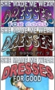 SHE MADE ME WEAR DRESSES FOR GOOD Parts 1, 2 and 3 by Janice Wildflower Gemini mags, inc, novelettes, crossdressing, transgender, transsexual, transvestite, feminine, domination, story, stories, fiction